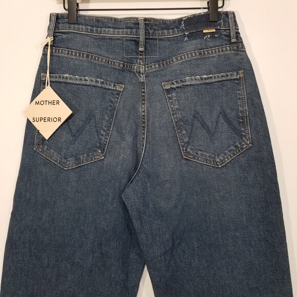 NWT Mother The Lasso Sneak High Rise Wide Leg Jeans, Punk Nouveau Size 30 $278 - Picture 9 of 16